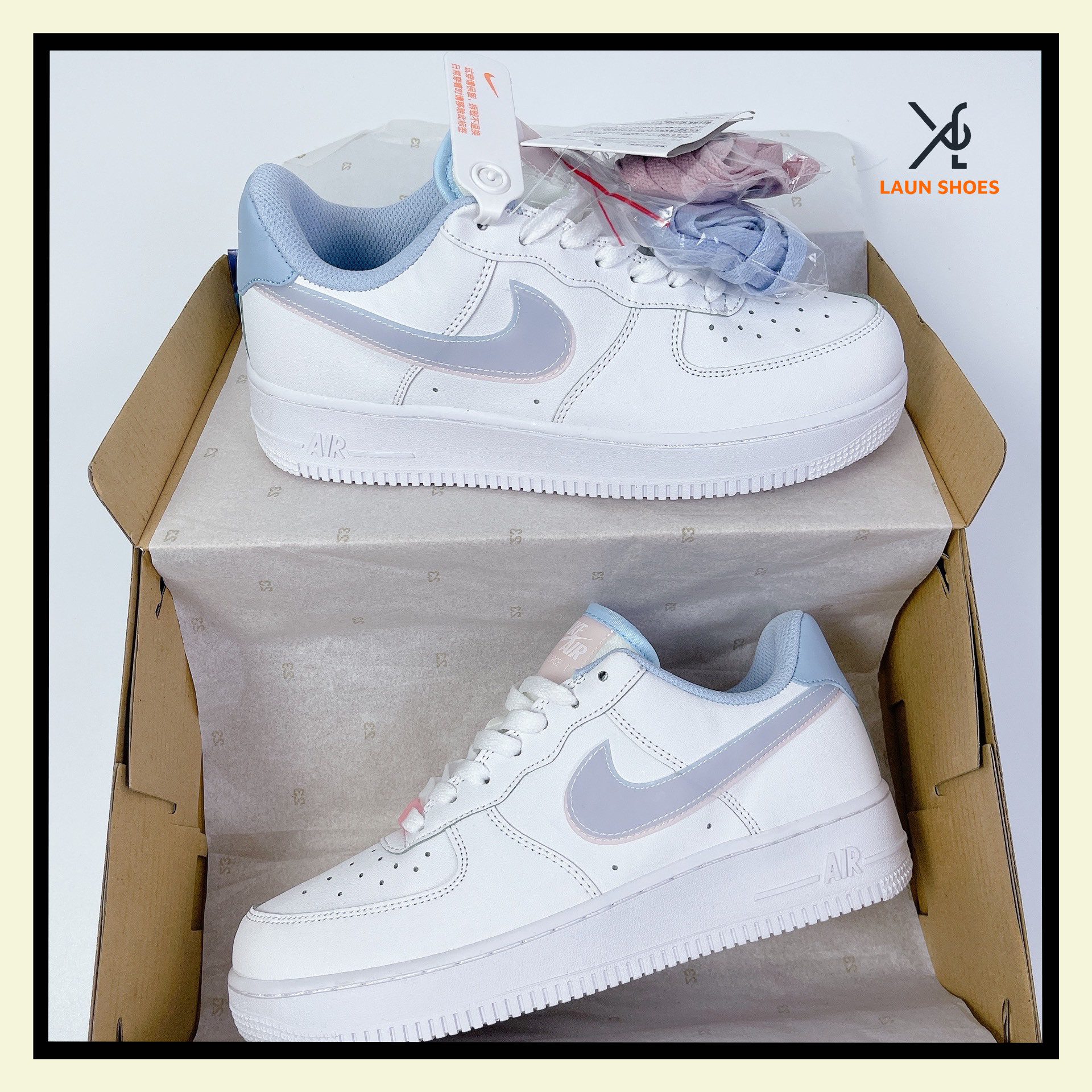 Giày Nike Air Force One Double Swoosh Rep 1:1 - LaunShoes - Giày thể thao