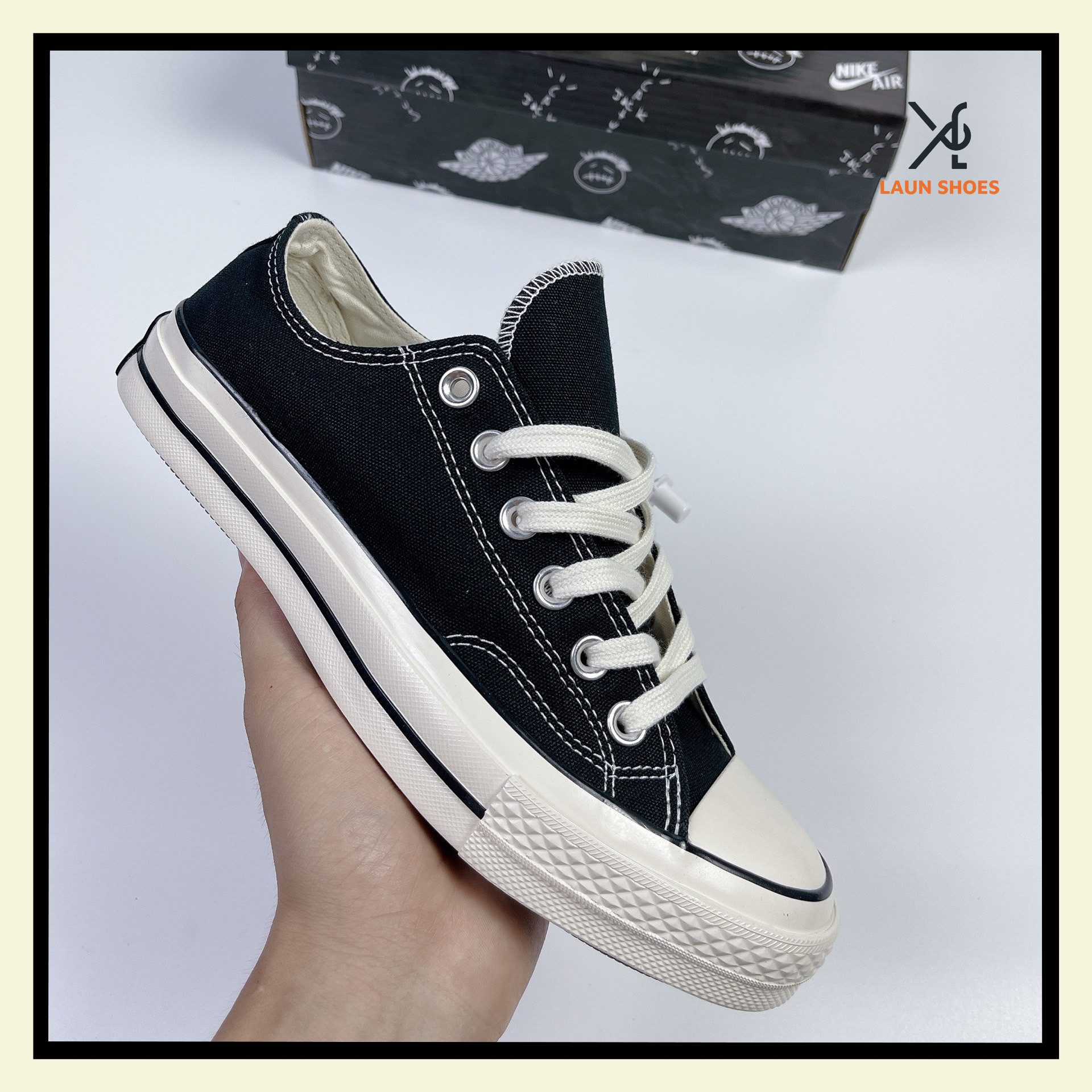 Converse Chuck Taylor All Star 1970s Black Low Rep 1:1 - LaunShoes - Giày  thể thao