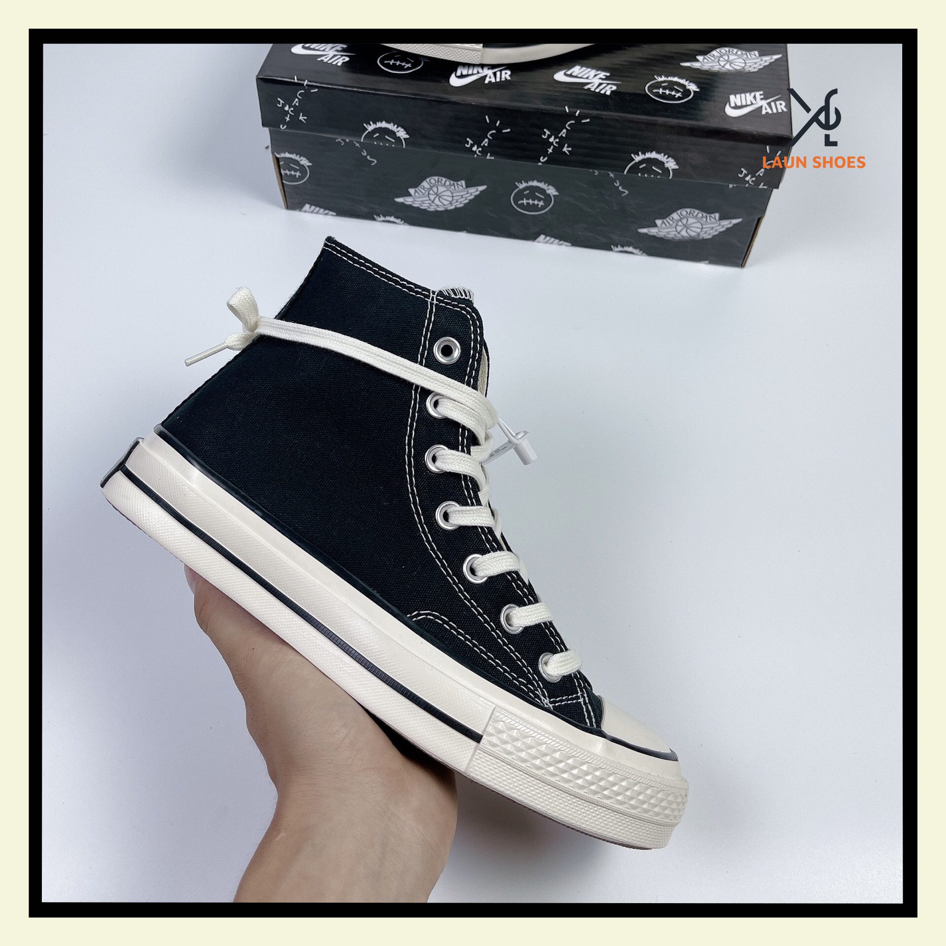 Converse Chuck Taylor All Star 1970s Black High Rep 1:1 - LaunShoes - Giày  thể thao